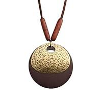 Algopix Similar Product 7 - Jeniiahua Wooden Necklaces for Women