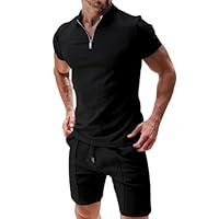 Algopix Similar Product 1 - Envmb Mens 2 Piece Short Sets Summer