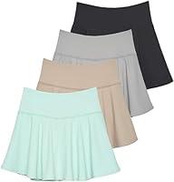 Algopix Similar Product 12 - Real Essentials 4 Pack Womens Skirts