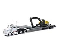 Algopix Similar Product 7 - NewRay 143 scale Kenworth W900 Lowboy