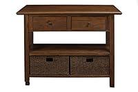 Algopix Similar Product 6 - Alpine Furniture Caldwell Wood Kitchen
