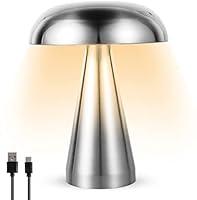 Algopix Similar Product 18 - Mushroom Table Lamp Portable LED