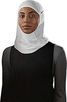 Algopix Similar Product 3 - Nike PRO Hijab 2.0 White/Black M/L