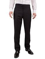 Algopix Similar Product 3 - Dobell Mens Black Tuxedo Pants Regular