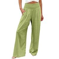 Algopix Similar Product 15 - ZXCTKA wide leg linen pants for