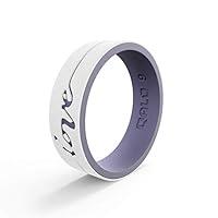 Algopix Similar Product 4 - QALO Womens Rubber Silicone Ring