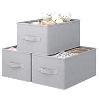 Algopix Similar Product 3 - LayerSpace 3 Pack Fabric Storage Bins