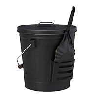 Algopix Similar Product 4 - Relaxdays Ash Bucket with Lid and