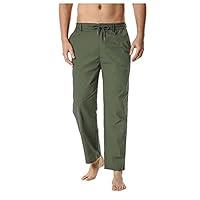 Algopix Similar Product 17 - Zainafacai Mens Casual Linen Pants