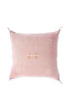 Algopix Similar Product 20 - Moroccan pink cactus silk pillow pink