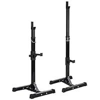 Algopix Similar Product 11 - Topeakmart Squat Stands Barbell Rack