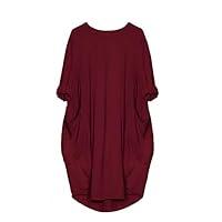Algopix Similar Product 9 - Woman Sexy Loose Batwing Sleeve Dress