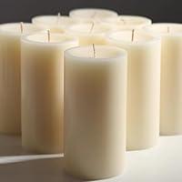 Algopix Similar Product 4 - MOSROAD Set of 12 Ivory Pillar Candles
