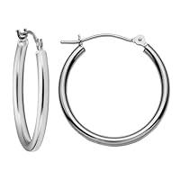 Algopix Similar Product 13 - MAZZERI 14k Gold Hoop Earrings For