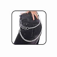 Algopix Similar Product 4 - Jerany Punk Pant Chains Hip Hop Pocket