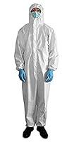 Algopix Similar Product 7 - White PPE Disposable Isolation Gown