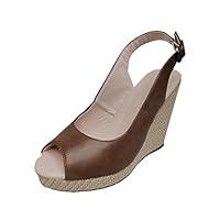 Algopix Similar Product 10 - Womens Heels Ankle Strap Buckle Sandal