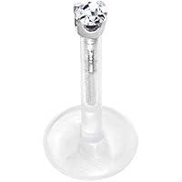 Algopix Similar Product 18 - Body Candy 14k White Gold 15mm CZ