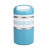 Algopix Similar Product 6 - 2 Layers Stainless Steel Lunch