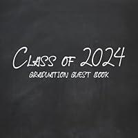 Algopix Similar Product 8 - Graduation Guest Book Class of 2024