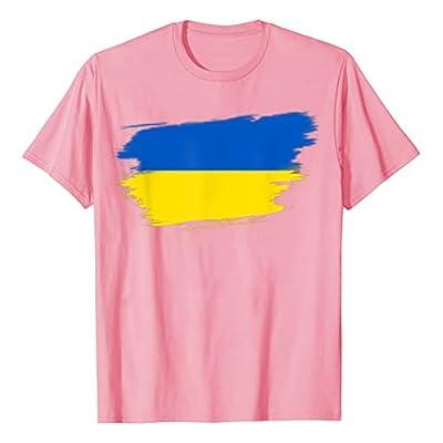 Best Deal for ZXCC Ukrainian Flag T-Shirt for Men I Stand with Ukraine