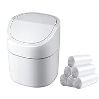 Algopix Similar Product 14 - Mini Desk Trash Can with Lid with Trash