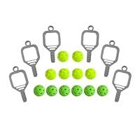 Algopix Similar Product 7 - Mini Pickleball Bead And Paddle Charm