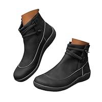 Algopix Similar Product 20 - Ankle Boots for Women No HeelWomens