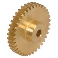 Algopix Similar Product 12 - Spur gear made of brass Ms58 with hub