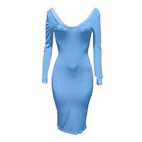 Algopix Similar Product 4 - WomenS Sexy Ribbed Sweater Dresses
