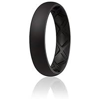 Algopix Similar Product 2 - Egnaro Silicone Anniversary Ring Women