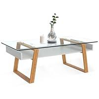 Algopix Similar Product 14 - bonVIVO Modern Glass Coffee Table 