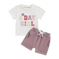 Algopix Similar Product 4 - MAINESAKA Baby Girl Birthday Outfit