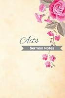 Algopix Similar Product 4 - Acts Sermon Notes Series of notebooks