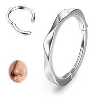 Algopix Similar Product 8 - BodyBonita Hinged Silver Nose Rings