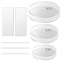 Algopix Similar Product 3 - Boyun Acrylic Cake Disk Set 3Piece