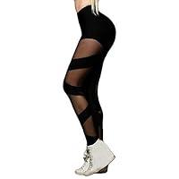 Algopix Similar Product 10 - charmsamx Women Mesh Yoga Pants High