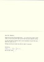 Algopix Similar Product 2 - Marcia Mae Jones  Typed Letter Signed