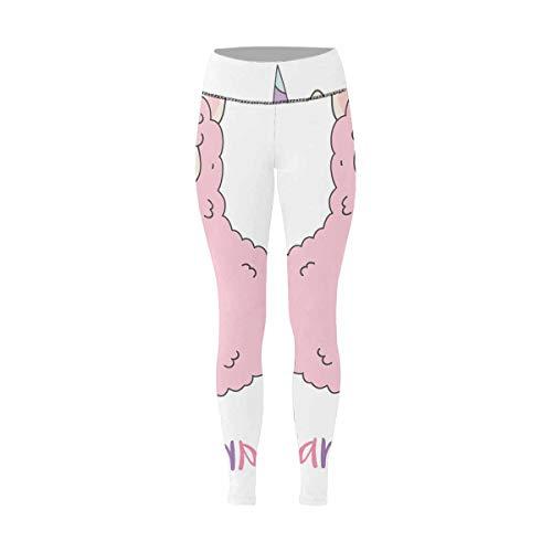 Best Deal for InterestPrint Cute Fluffy Unicorn Llama Soft Yoga Pants