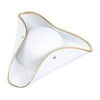 Algopix Similar Product 3 - Tricorn Felt  White Pirate Hats Caps 
