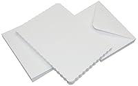 Algopix Similar Product 3 - Craft UK 50 White Scalloped Cards 