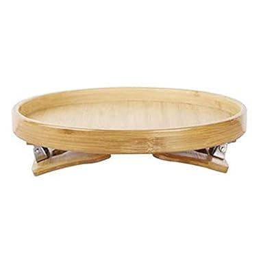 Natural Bamboo Sofa Cup Holder Armrest Tray Couch Portable Table
