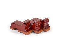 Algopix Similar Product 18 - Ceramic Pot Feet 3Pack  Red Glaze