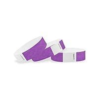 Algopix Similar Product 3 - WristCo Purple Tyvek Wristbands for
