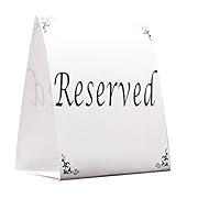 Algopix Similar Product 17 - Freestanding Reserved Cards for Wedding