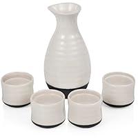Algopix Similar Product 9 - True Fervor 5pcs Ceramic Sake Set 4