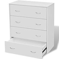 Algopix Similar Product 11 - vidaXL Sideboard with 4 Drawers White