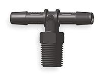 Algopix Similar Product 10 - Tee, Thread to Barb, Nylon, 3/8 in, PK10