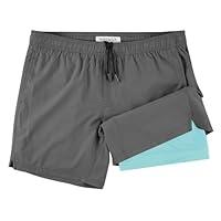 Algopix Similar Product 20 - NIMENJOJA Mens 55 Gym Running Shorts