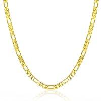 Algopix Similar Product 11 - Waitsoul Mens Gold Figaro Chain with